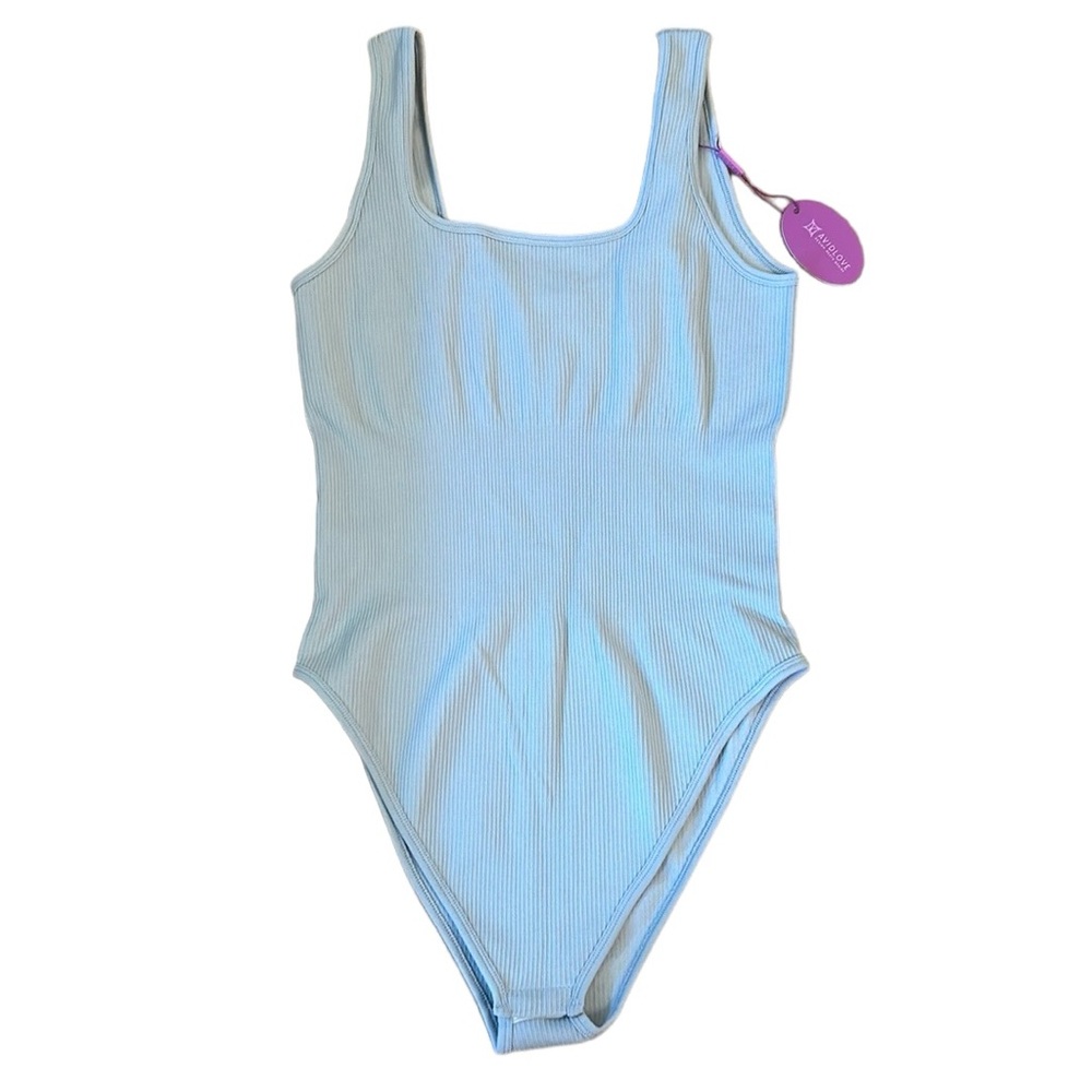 🆕 Gray Tone Bodysuit Women’s Size Large
